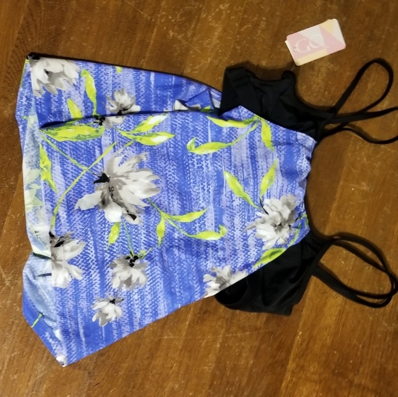 Go by Gossip Tankini Swim Top SZ L NWT - Picture 7 of 7